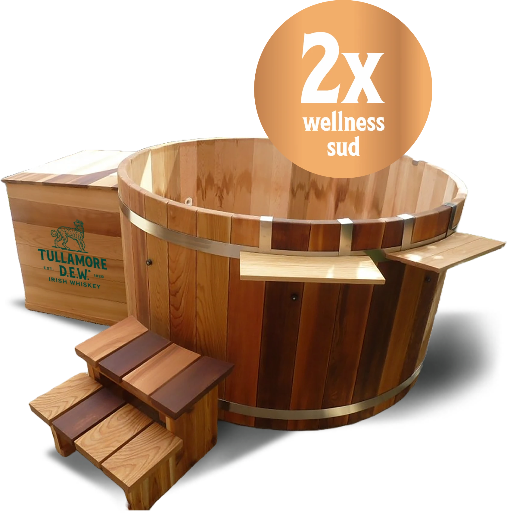 Dřevěný wellness sud