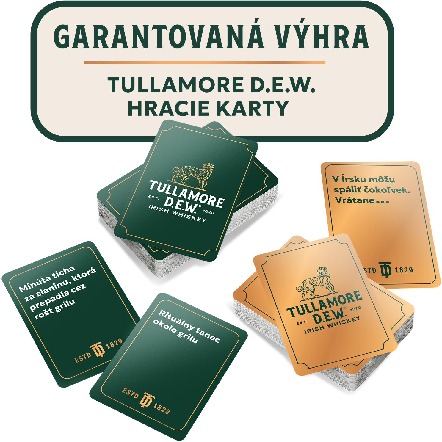 HRACIE KARTY TULLAMORE D.E.W.