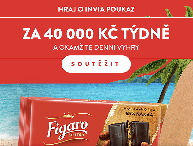 Oslaďte si cestu za zážitky: S Figarem hrajete o poukazy Invia!