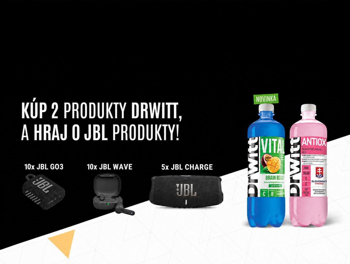 Kúp 2× DrWitt a hraj o JBL