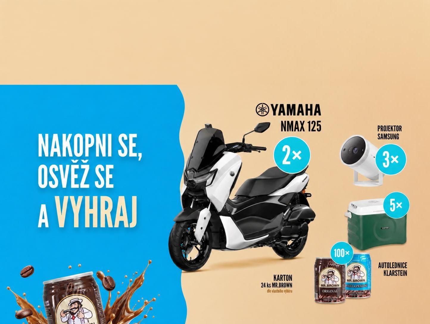Mr. Brown: vyhraj skútr Yamaha