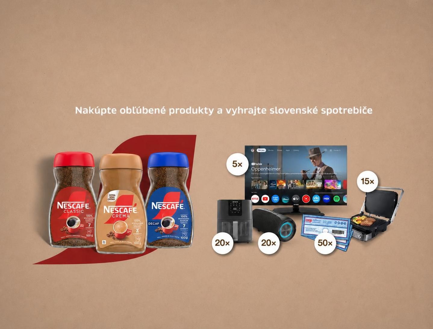 Nescafé a slovenské spotrebiče