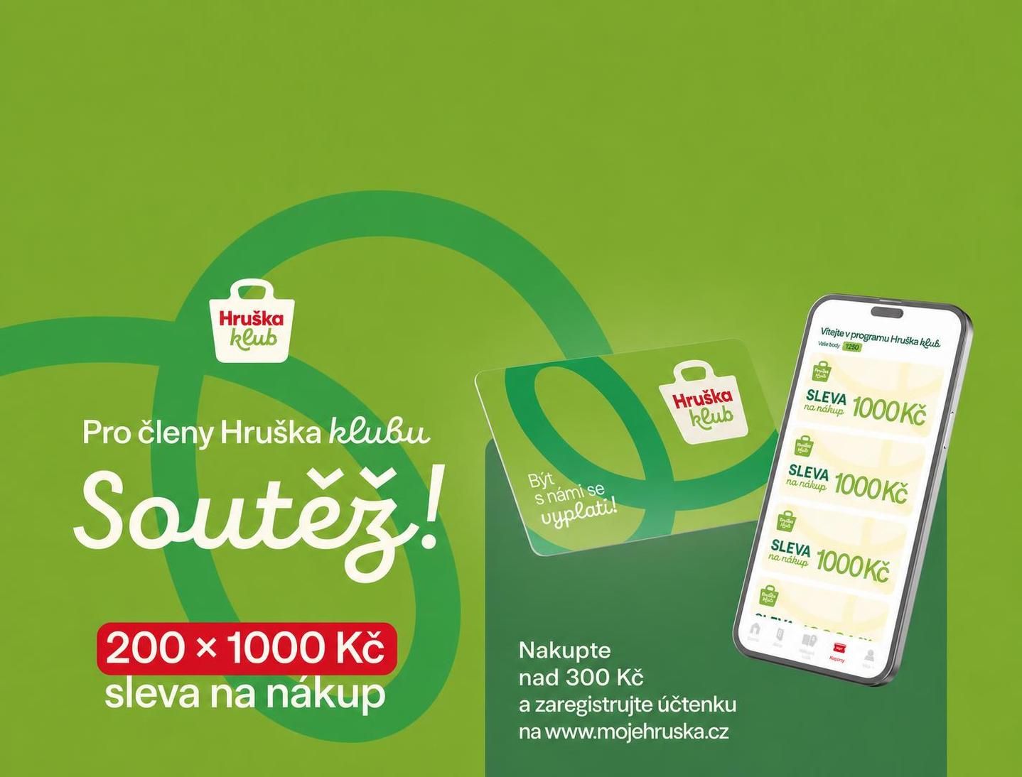 Hruška klub: Vyhraj 1 000 Kč