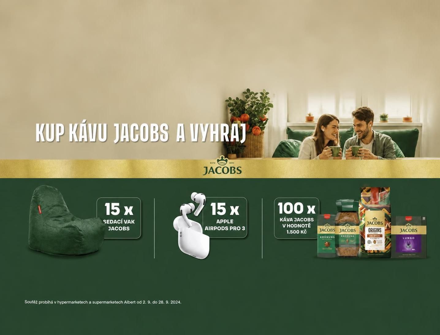 Soutěž Jacobs o AirPods a kávu