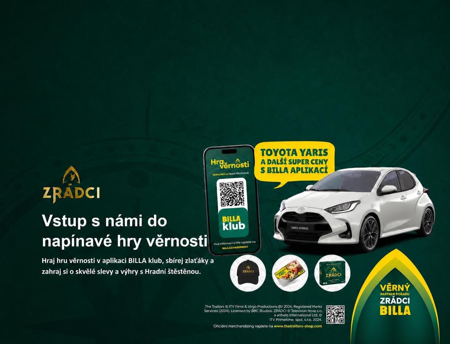 BILLA Zrádci o Toyotu Yaris