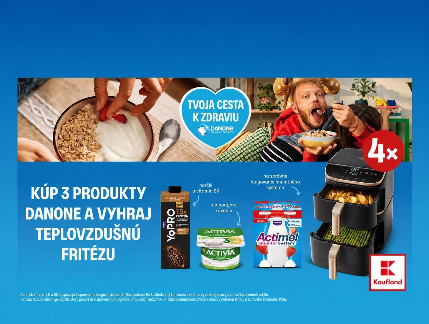 Vyhraj fritézu s Danone