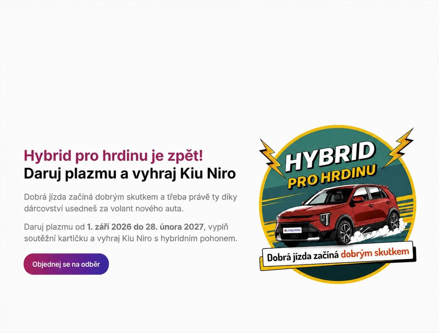 Vyhrajte pronájem Kia Niro
