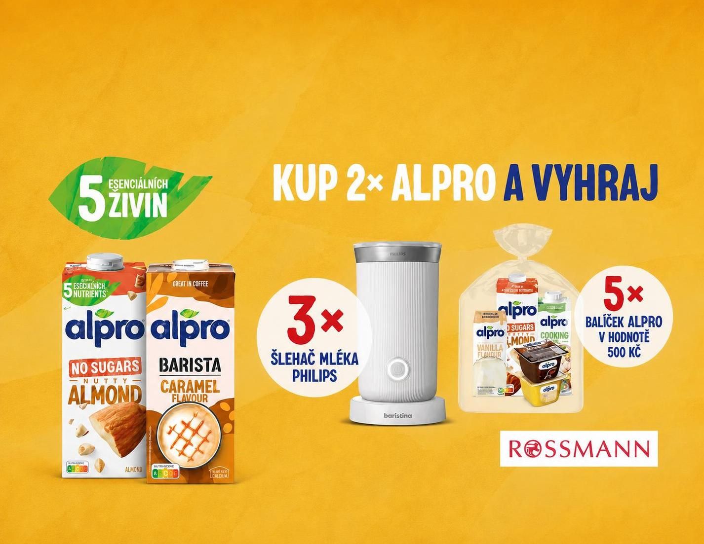 Alpro v Rossmann o šlehač mléka