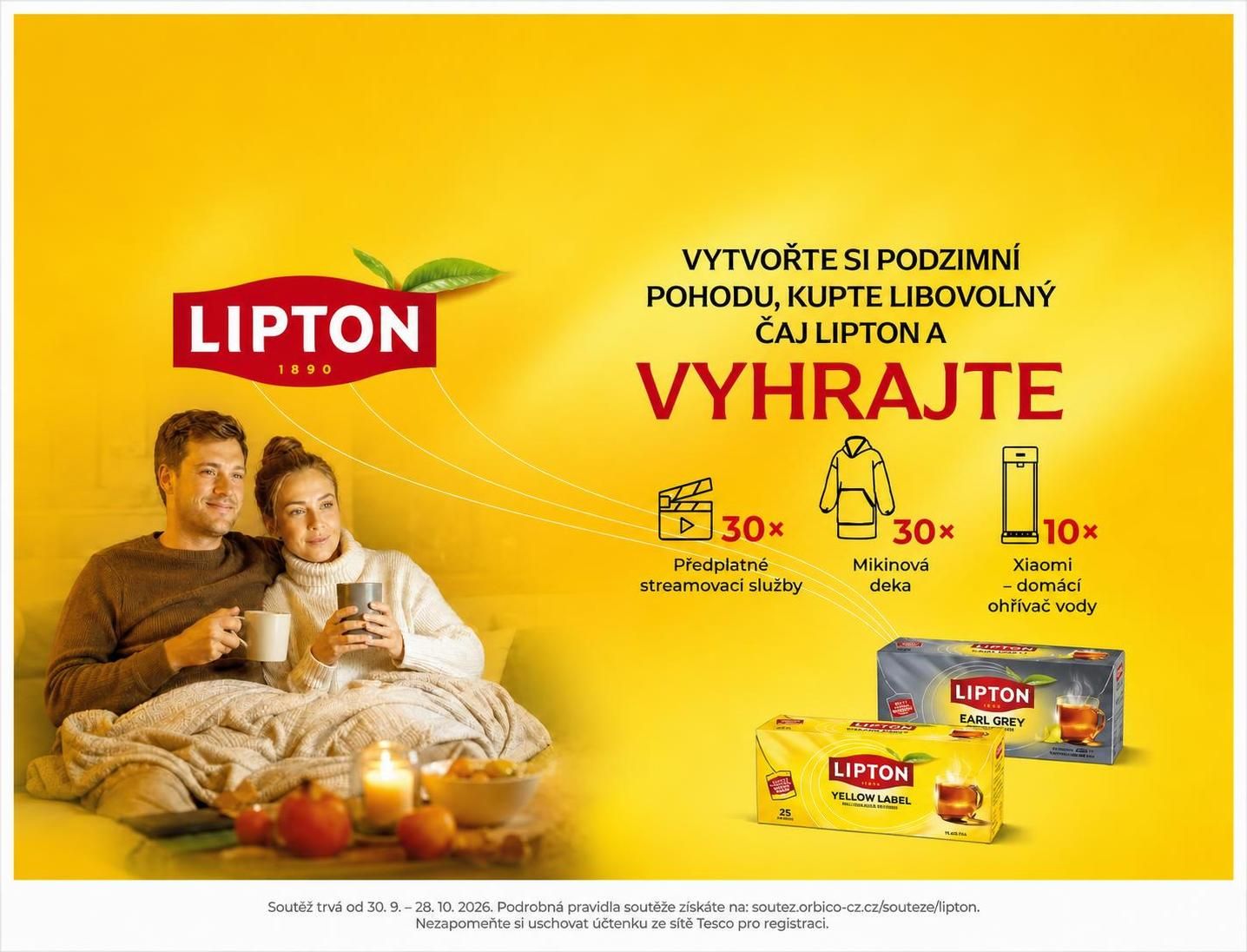 Lipton v Tesco o podzimní výhry