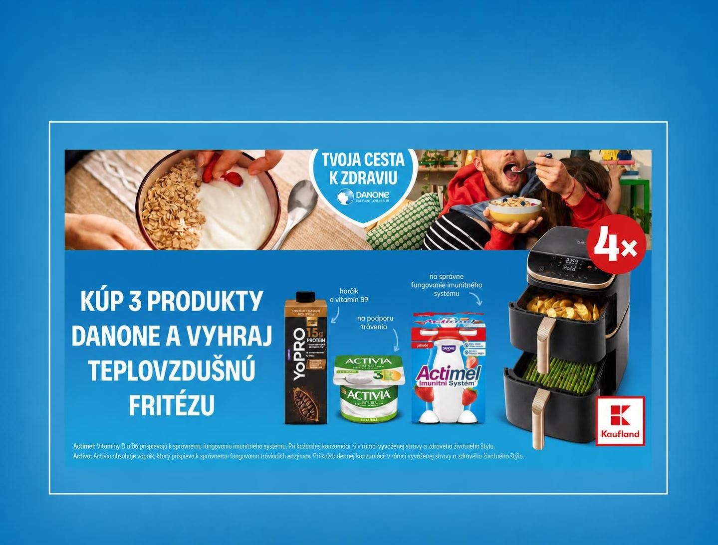 Danone v Kauflande o fritézy