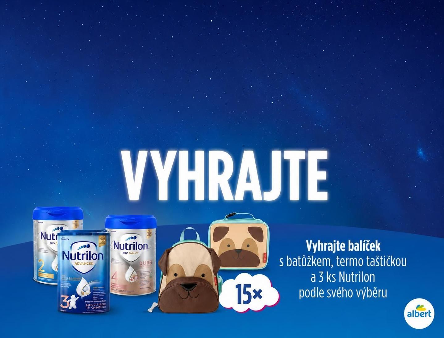 Nutrilon v Albertu o balíčky