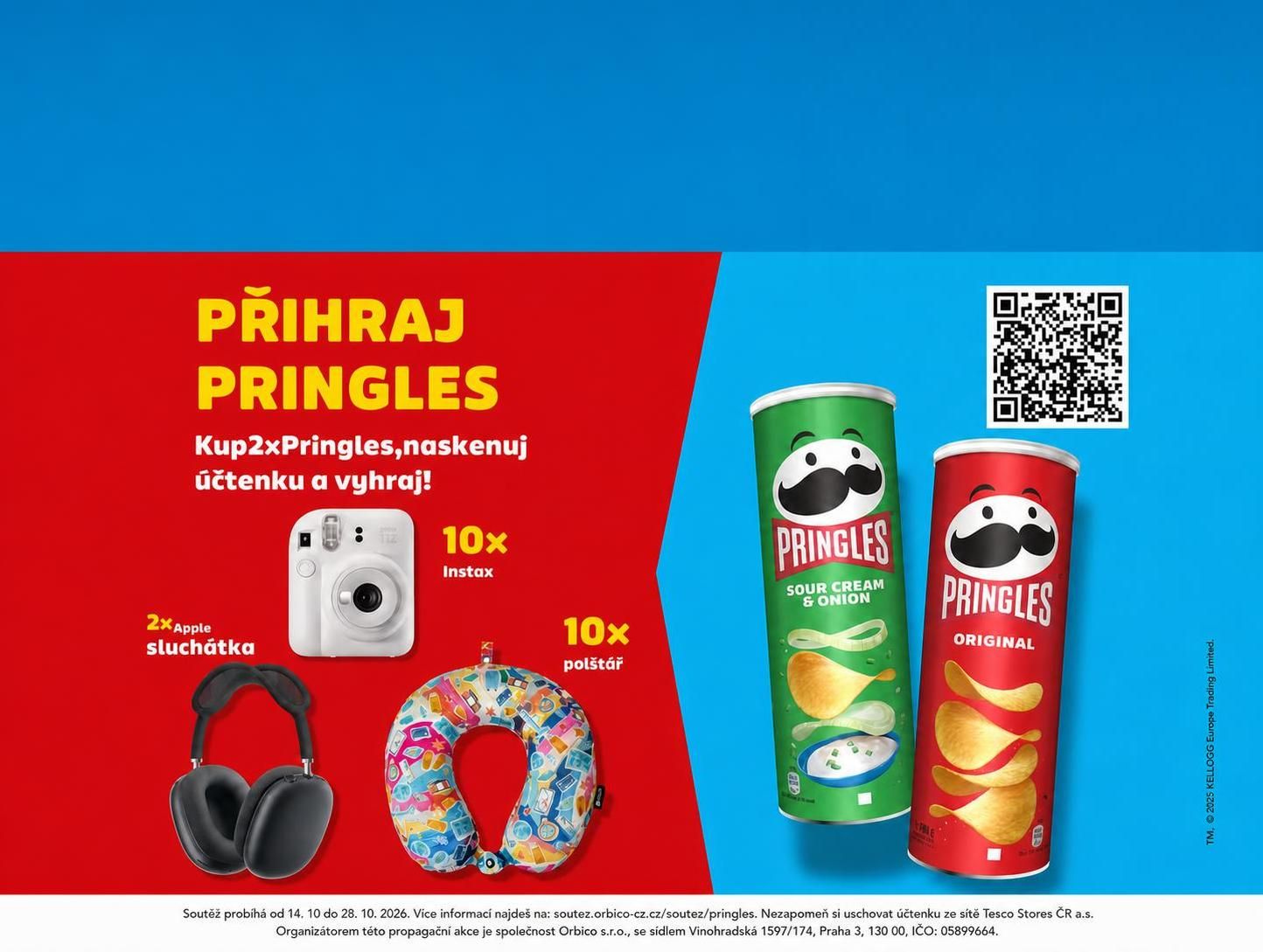 Pringles v Tesco o Apple sluchátka