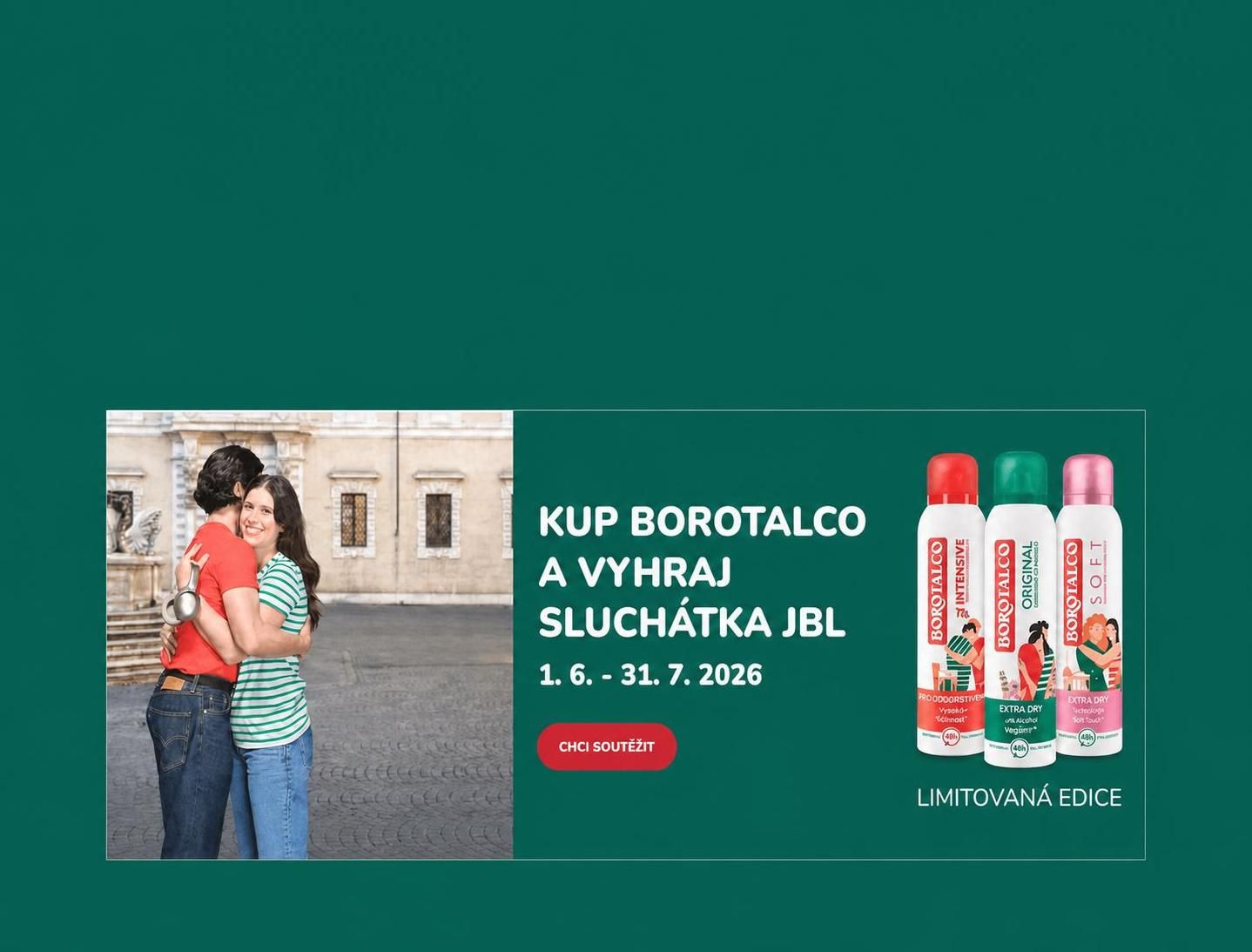 Borotalco vyhraj JBL