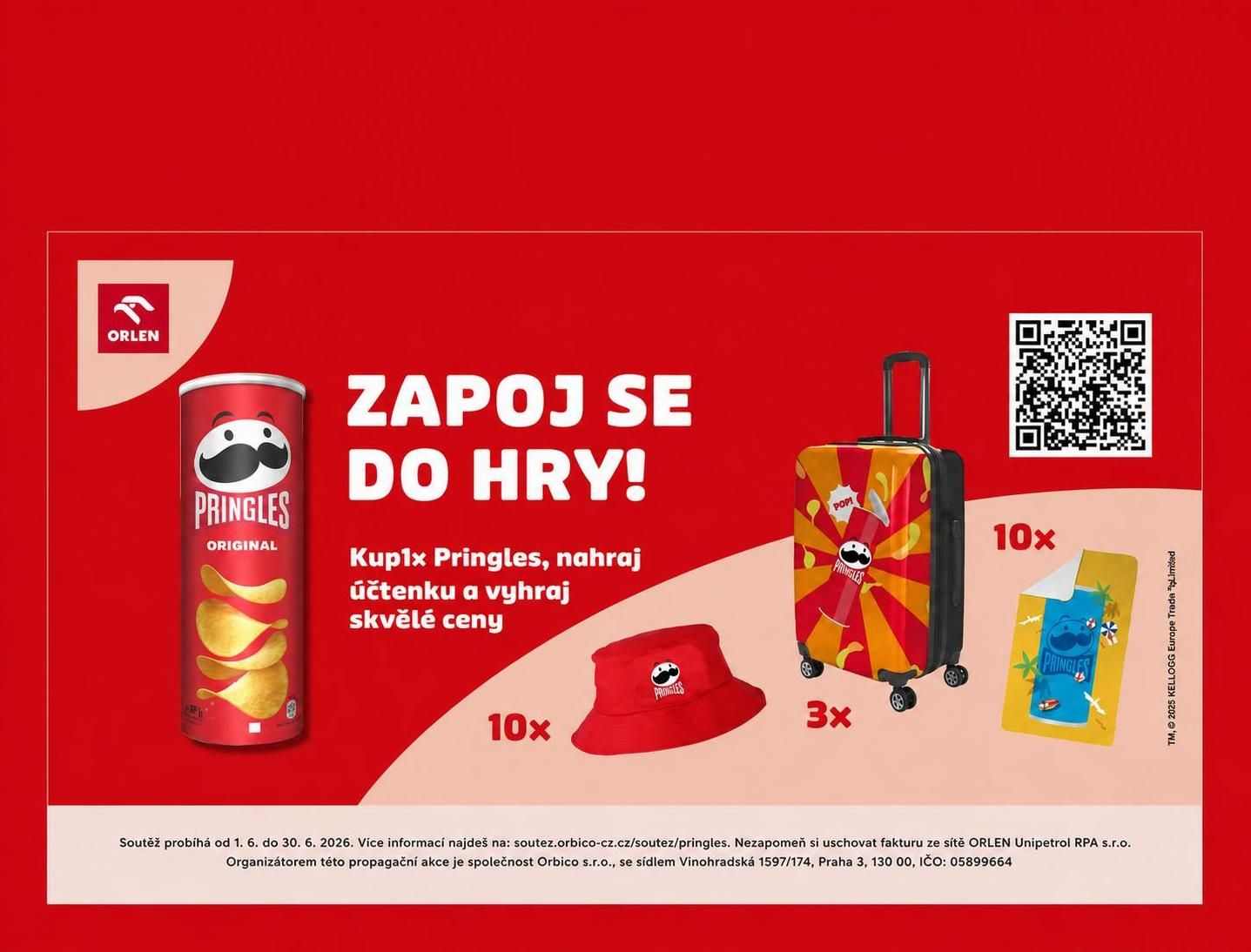 Pringles letní soutěž Orlen