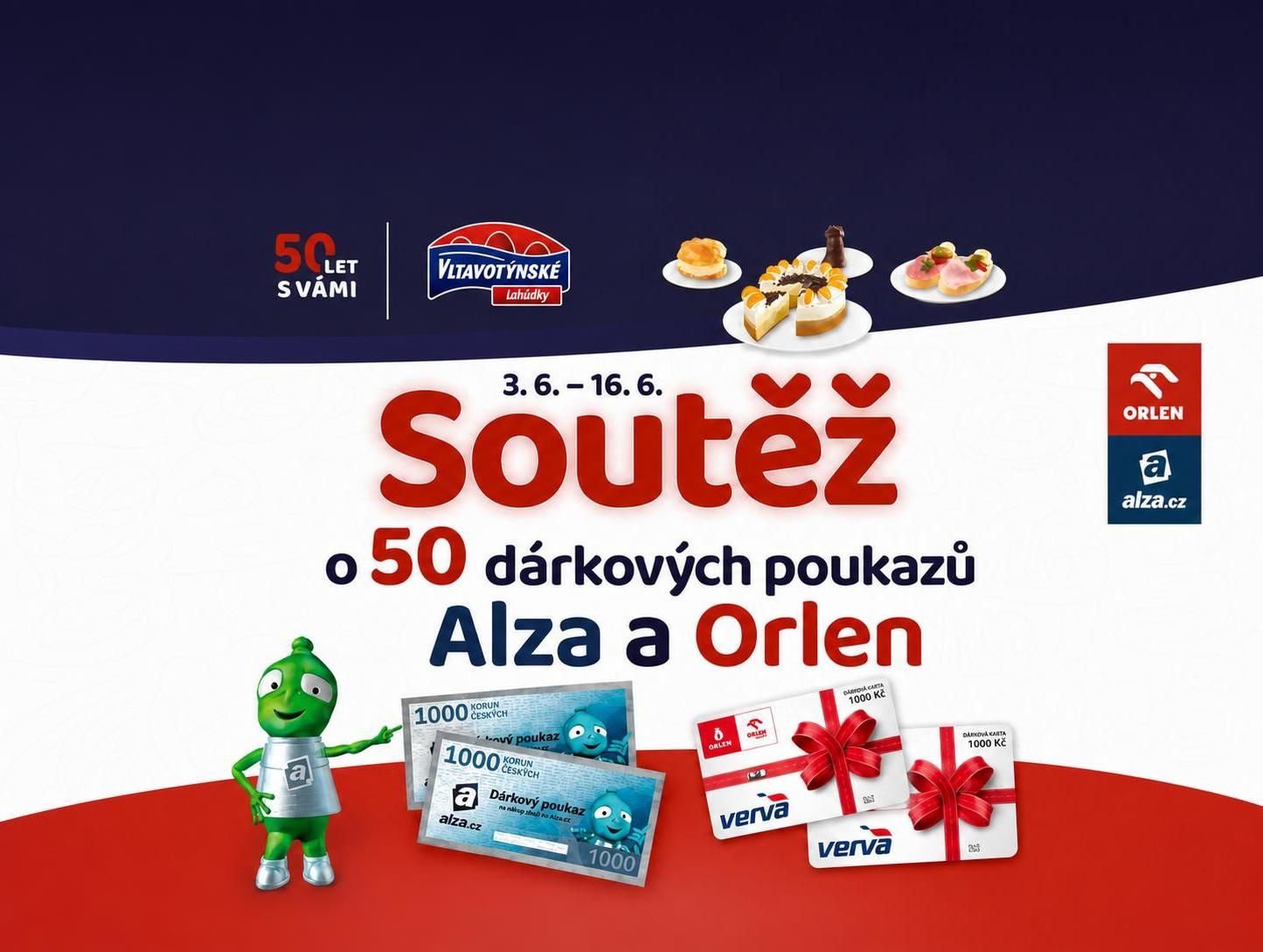 Terno: poukazy Orlen/Alza
